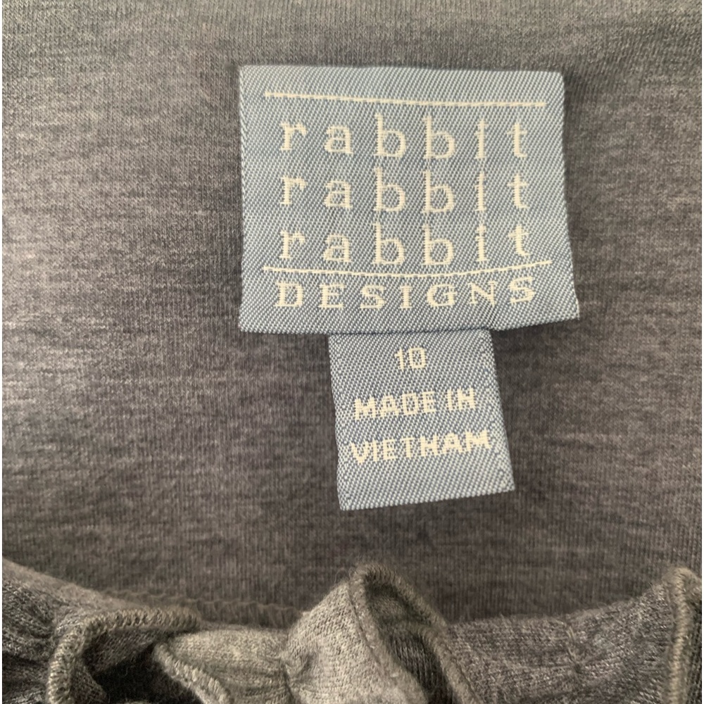 Rabbit Rabbit Rabbit Design Gray/Grey A-Line Dres… - image 4